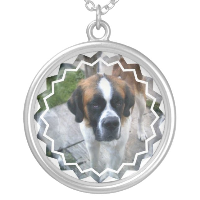 Saint Bernard Dog Necklace (Front)