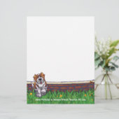 Saint Bernard Dog Personal Letterhead (Standing Front)