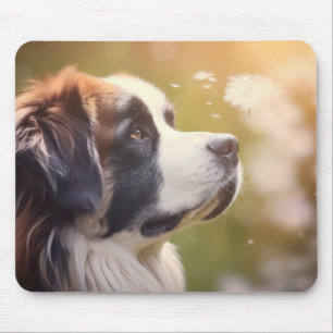 Saint Bernard Dog Pet Animal Tranquil  Mouse Pad