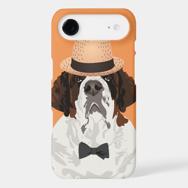 Saint Bernard Dog Phone Case for Dog Lovers (Back)