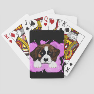 SAINT BERNARD DOG POKER CARDS