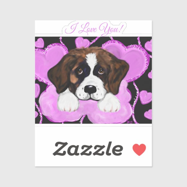 SAINT BERNARD DOG  STICKER (Sheet)
