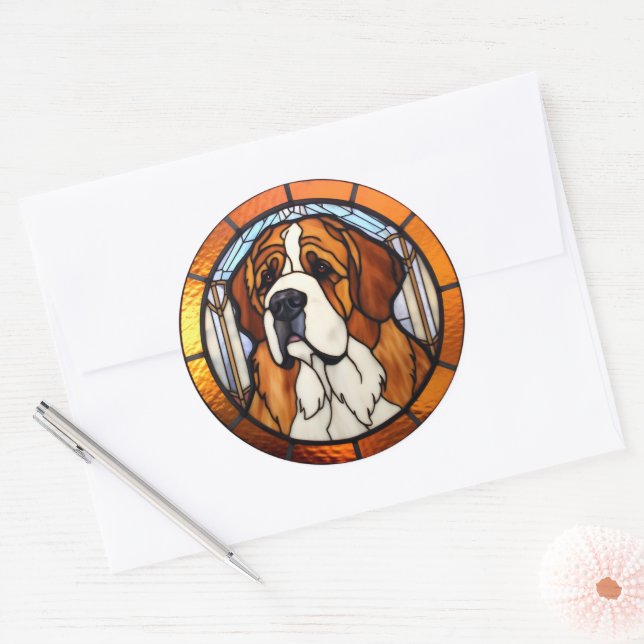 Saint Bernard Dog Sticker Pack (Envelope)