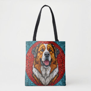 Saint Bernard dog Tote Bag