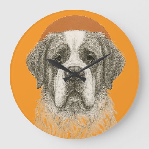 Saint Bernard Dog Wall Clock