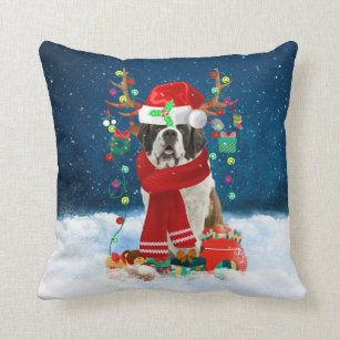 Personalized Name Saint Bernard Pillows Gifts For Saint Bernard Saint Bernard Gifts Custom Saint Bernard Pillow 12x18 Pillow
