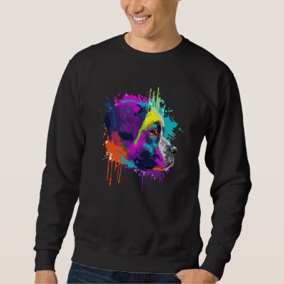 Saint Bernard For Dog Colorful Sweatshirt