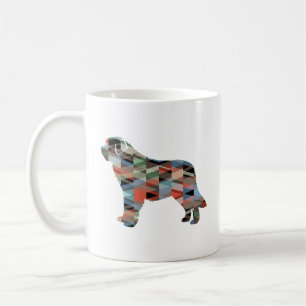 Saint Bernard Geo Silhouette Plaid Coffee Mug
