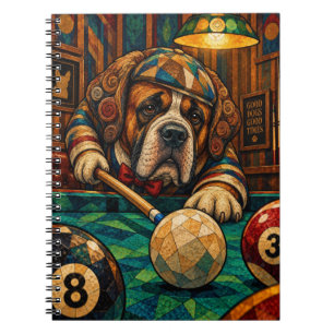 Saint Bernard, Geometric Mosaic Notebook