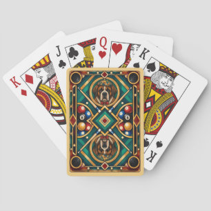 Saint Bernard, Geometric Mosaic Poker Cards