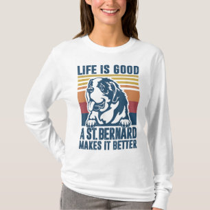 Saint Bernard Gifts For Women Men Dog Mom Dad St B T-Shirt