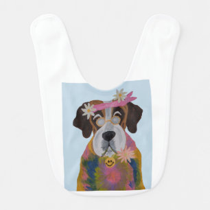 Saint Bernard Hippie Baby Bib