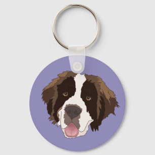 Saint Bernard Keychain