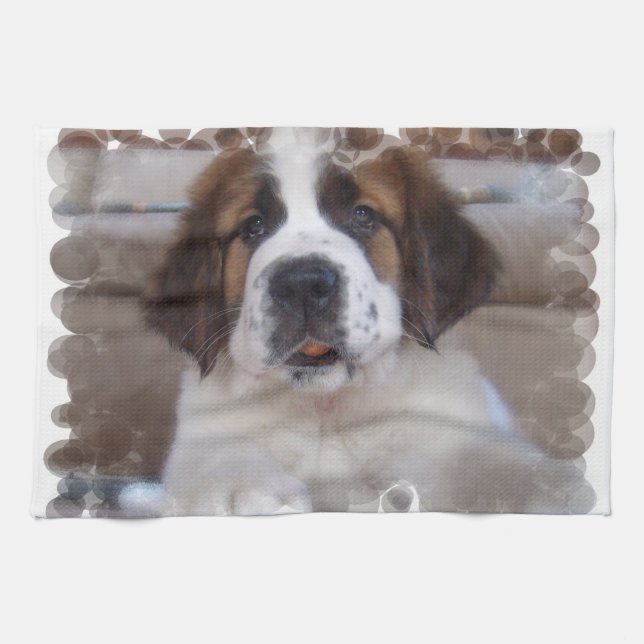 Saint Bernard Kitchen Towel (Horizontal)