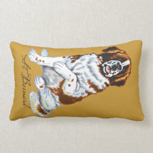 saint bernard lumbar pillow