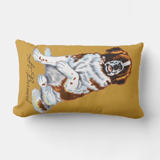 saint bernard lumbar pillow (Front)