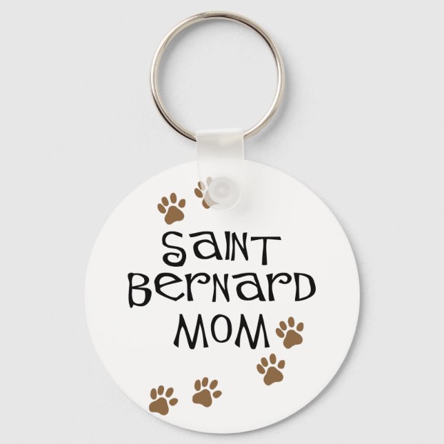 Saint Bernard Mom Keychain (Front)