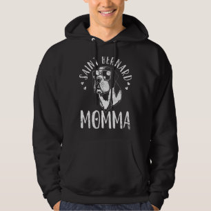 Saint Bernard Momma Dog Mom Mama Hoodie