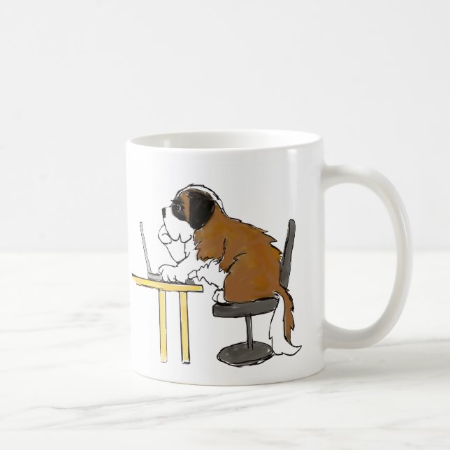 Saint Bernard Mug - Slobbers' Social Media (Right)