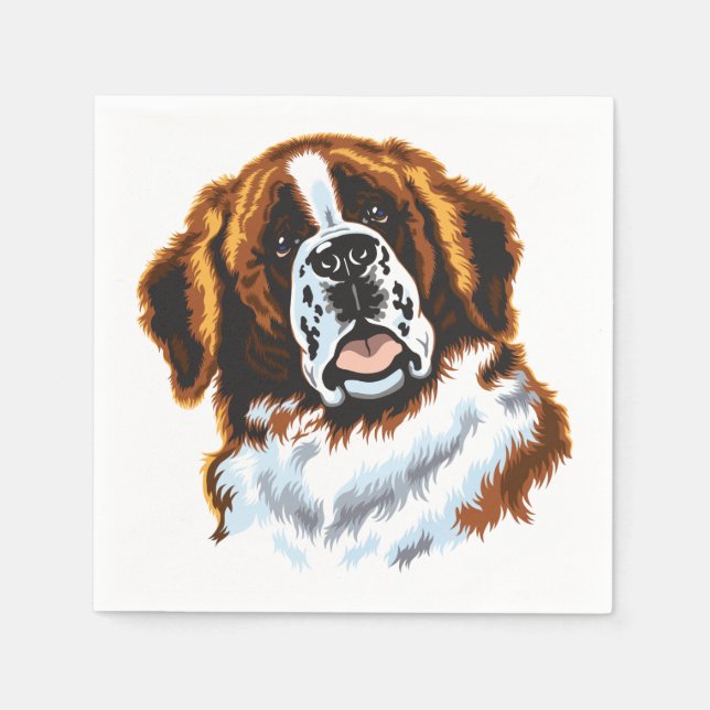 saint bernard napkins (Front)