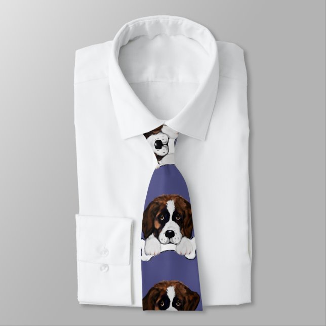 Saint Bernard   Neck Tie (Tied)