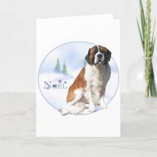Saint Bernard Noel Holiday Card