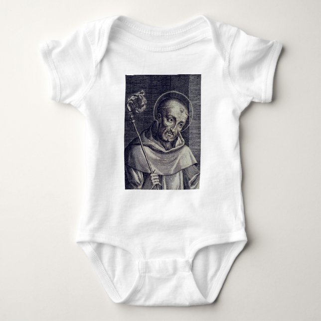 Saint Bernard of Clairvaux Baby Bodysuit (Front)