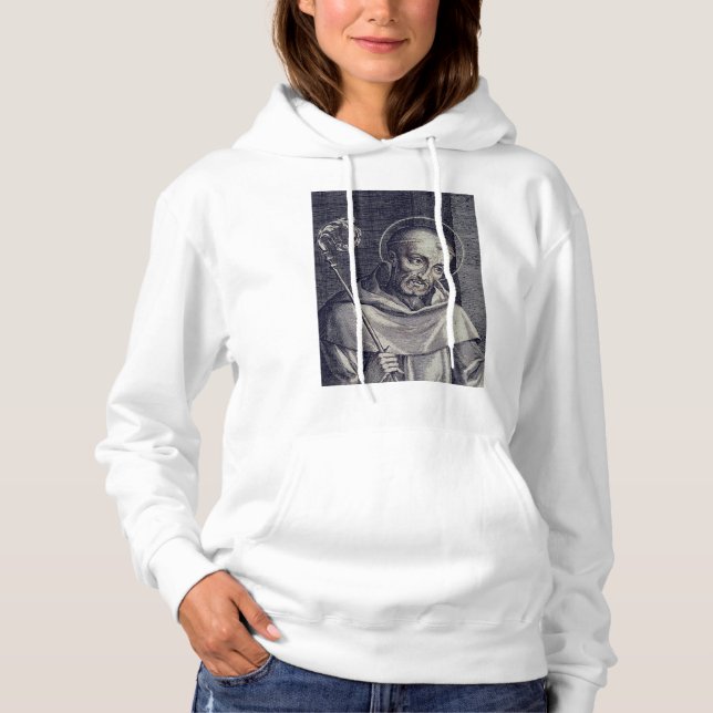 Saint Bernard of Clairvaux Mellifluous Doctor Art Hoodie (Front)