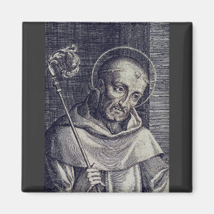 Saint Bernard of Clairvaux Mellifluous Doctor Art Magnet