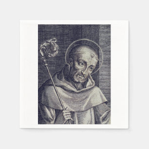 Saint Bernard of Clairvaux Mellifluous Doctor Art Napkins