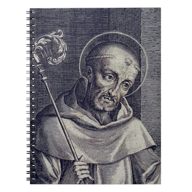Saint Bernard of Clairvaux Mellifluous Doctor Art Notebook (Front)