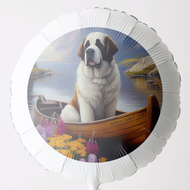 Saint Bernard on a Paddle: A Scenic Adventure Balloon (Front)