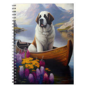 Saint Bernard on a Paddle: A Scenic Adventure Notebook