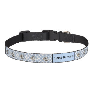 Saint Bernard Painting - Cute Original Dog Art Pet Collar