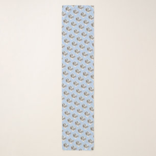 Saint Bernard Painting - Cute Original Dog Art Scarf