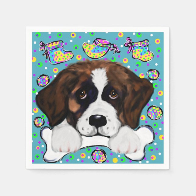 Saint Bernard Paper Napkins (Front)