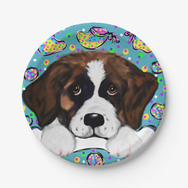 Saint Bernard Paper Plates (Front)
