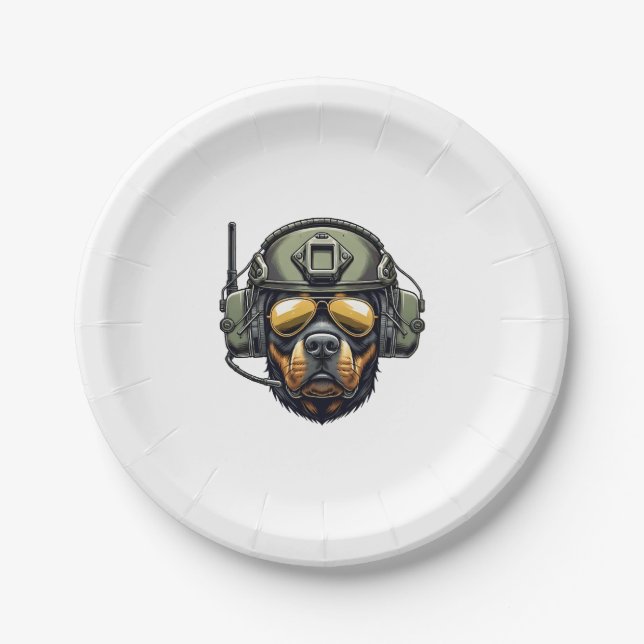 Saint Bernard  Paper Plates (Front)