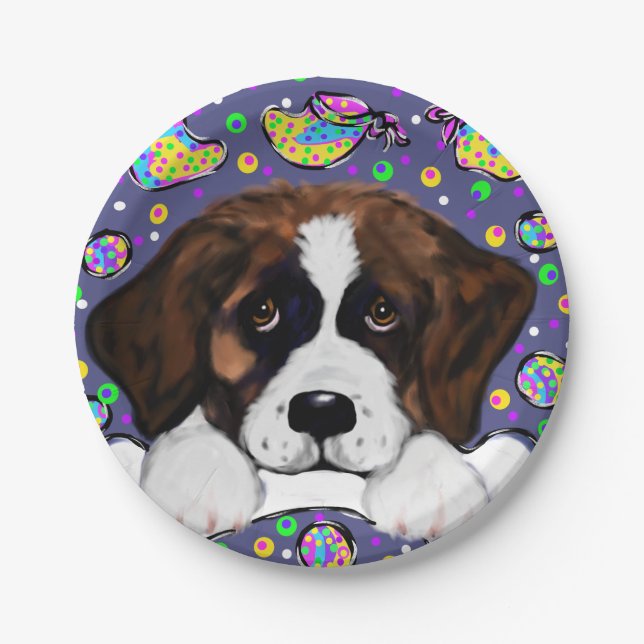Saint Bernard Paper Plates (Front)