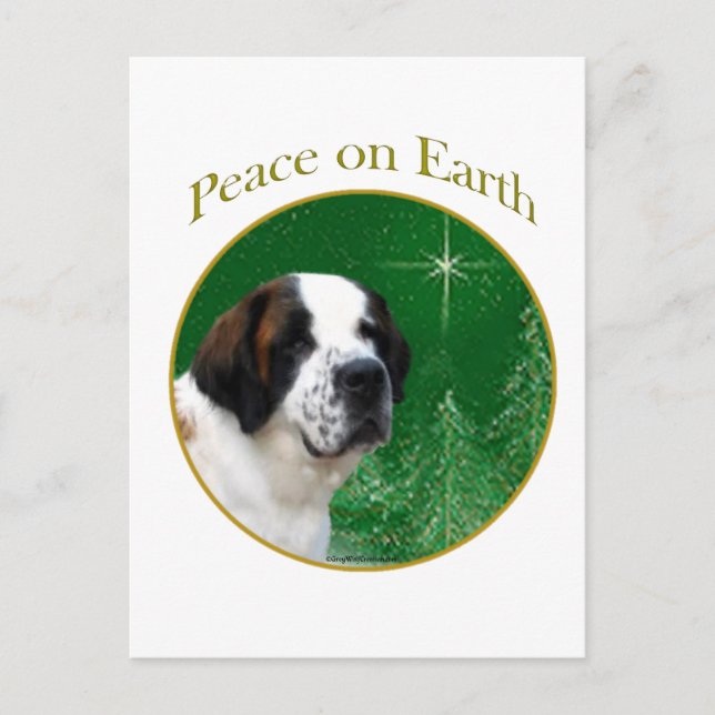 Saint Bernard Peace Postcard (Front)