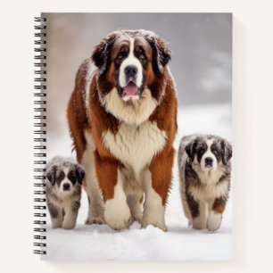 Saint Bernard Pet Dog Animal Family  Notebook