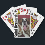 Saint Bernard Playing Cards<br><div class="desc">Cute Playing Cards with a Beautiful Picture of a Saint Bernard with its Tongue Out. Makes a Great Gift for the Saint Lover in Your Life.</div>