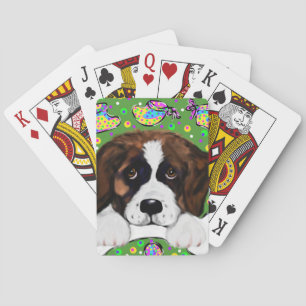 Saint Bernard Poker Cards