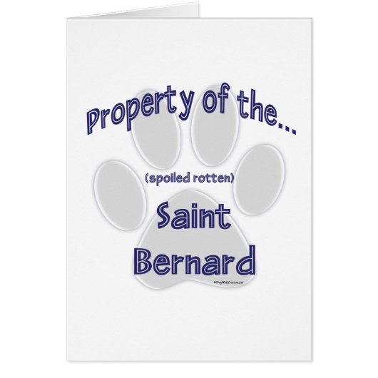 Saint Bernard Property Cards (Front)