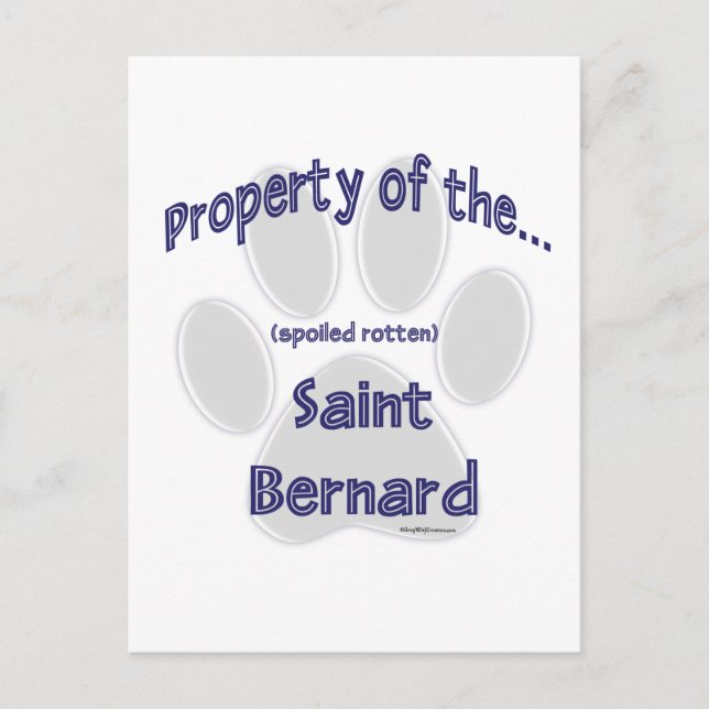 Saint Bernard Property Postcard (Front)