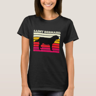 Saint Bernard Retro Dog Mom Dad Vintage Saint Bern T-Shirt