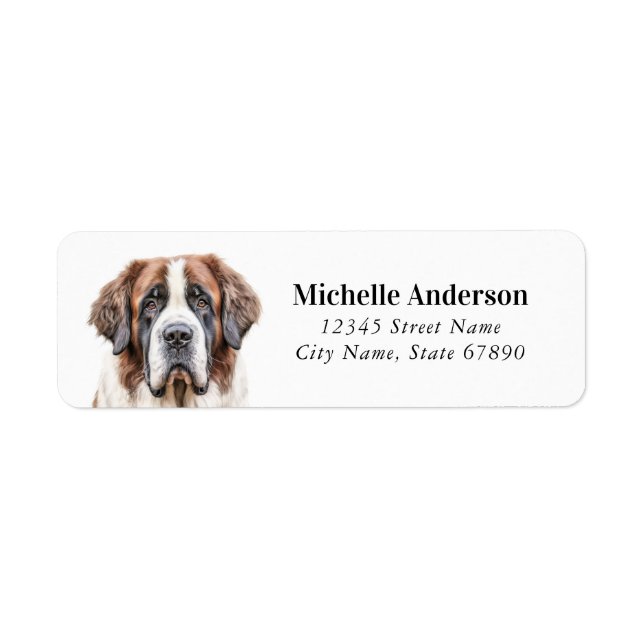 Saint Bernard Return Address Labels (Front)