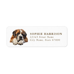 Saint Bernard Return Address Labels