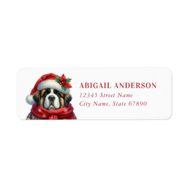 Saint Bernard Return Address Labels (Front)