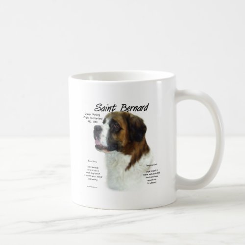 Saint Bernard rough History Design Coffee Mug